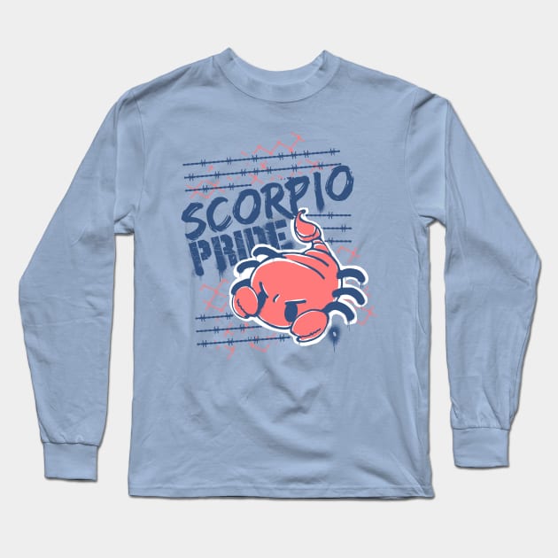 Scorpio Pride!-Red Long Sleeve T-Shirt by Eamanelf